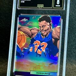 2024 Leaf Anime Nation 🔥 Patrick Ewing 🔥 /49 GMA 8 NM-MT 💎 - New York Knicks