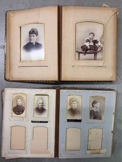 Antique Victorian Photo Albums Lot