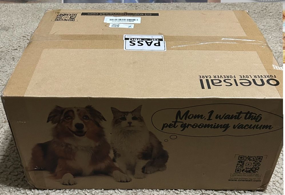 Dog Hair Vacuum & Dog Grooming Kit (7 Tools)