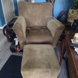 Chair with ottoman 