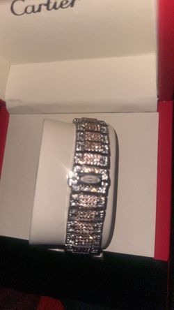 VVS moissanite Cartier watch