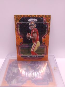 2021 Prizm Trey Lance Orange Lasers