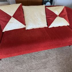 Sofa &loveseat Red Color 
