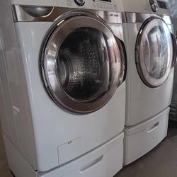 SAMSUNG FRONT LOAD WASHER AND DRYER SET 