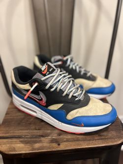 Nike Air Max 1 Time Capsule Pack Black Blue Cement  CT1623-001 Men’s Size 10.5