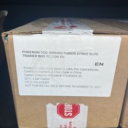Pokemon Fusion Strike PC ETB Sealed Case