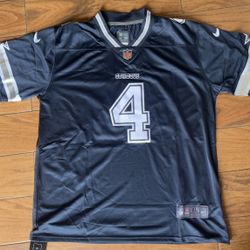 Cowboys Prescott Jersey Blue Mens XL