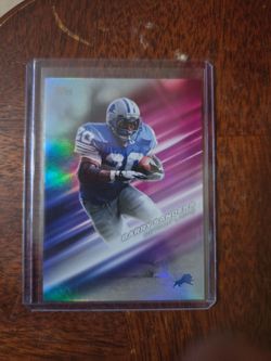 Barry Sanders Detroit Lions Holographic Trading Card