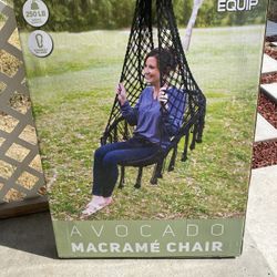 2 Macrame Hanging Chairs 