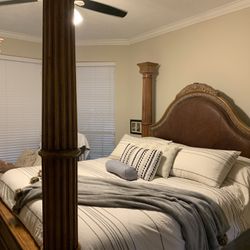 ***Real Wood Bedroom Set W/ Tempur-pedic Mattress***