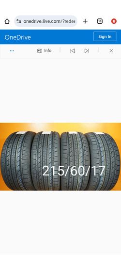 4 New Tires For Sale 215/60/17 We Service Motorcycle Tires