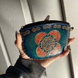 $35 Genuine Leather Handmade Coin Bag or Wristlet 