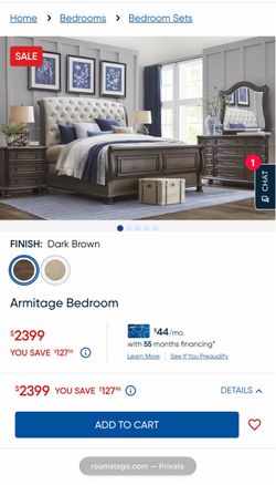 5pc Queen Bedroom set with box included