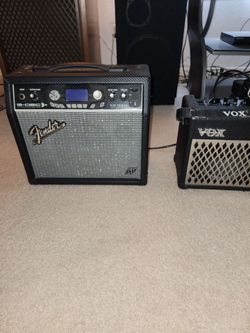 Fender G-DEC 15 and Vox Guitar Amplifiers