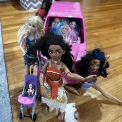 Barbie Limo Bus + Barbies 