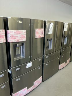 French  door, four door refrigerator with flex drawer