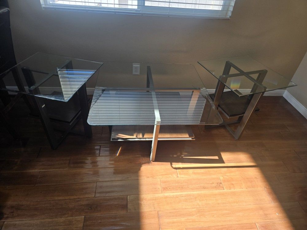 Coffee Table And 2 End Tables
