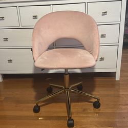 Pink vanity chair