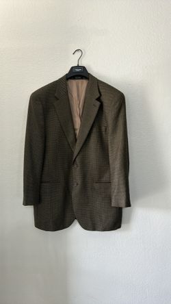 Chaps Men’s Dark Brown Tweed Botton Front Coat. Tags have been removed, Never Worn, New.