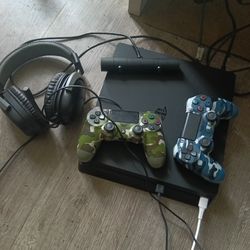 Ps4 /Two Controllers Camera Headphones And GTA 5 N Fortnite Skins Over 240