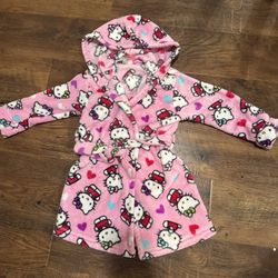 Hello Kitty Girls Robe Sz. 4t