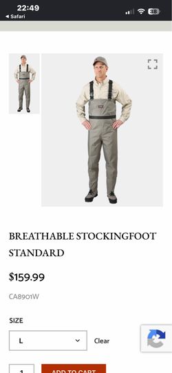 Caddis Breathable stockingfoot chestwaders