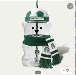 Starbucks soccer bear cup