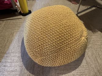Floor Yellow Pouf