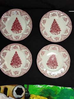 Christmas Tree Plates 
