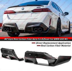 25-26 BMW G90 G99 M5 Real Carbon Fiber Rear Bumper Diffuser