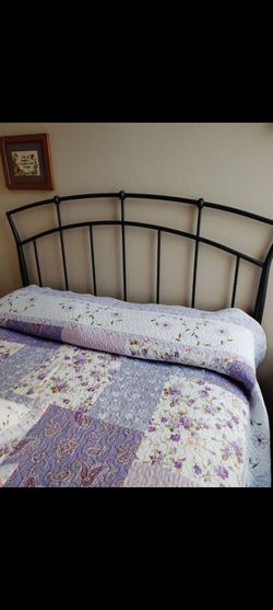 Like New Black Wrought Iron Full Size Headboard