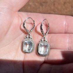 White Quartz Earrings
