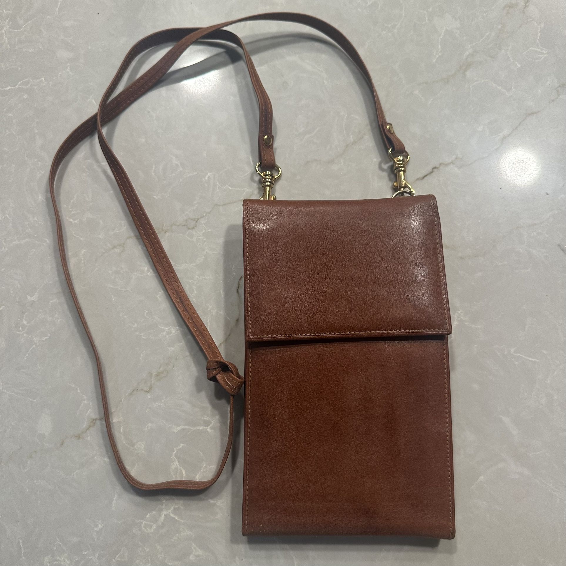 Vintage Wallet Billfold Crossbody Bag