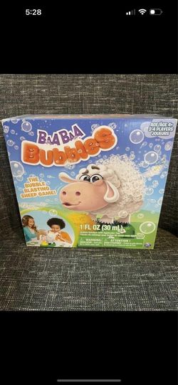 Baa Baa Bubbles, Bubble Blasting Game With Interactive Sneezing Sheep. Brand New