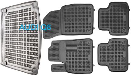 AUDI Q8 RUBBER FLOOR MATS TRUNK MAT SET