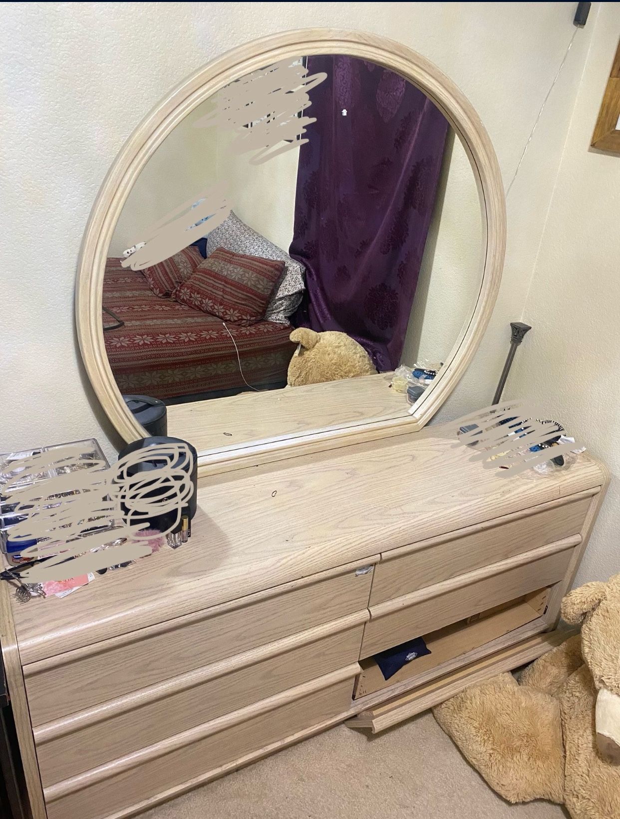 Heavy Wood Dresser
