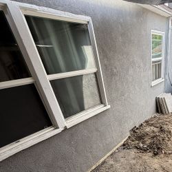 USED White vinyl Window Single Hung 3 and 4 Ft Wides 