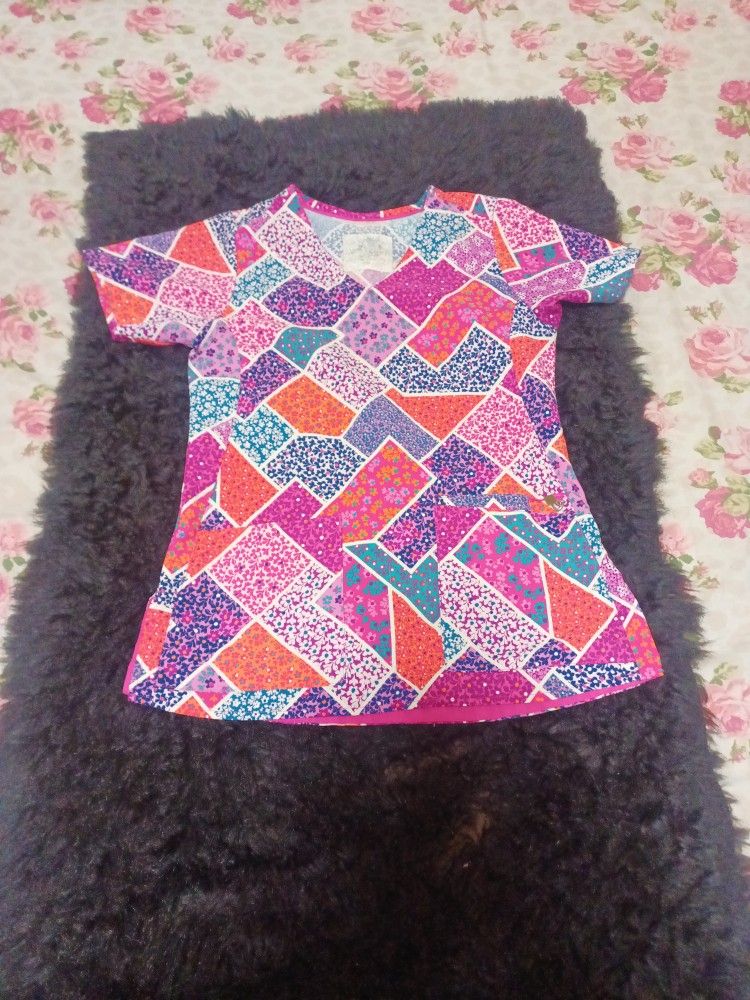 Vera Bradley Xs Scrub Top