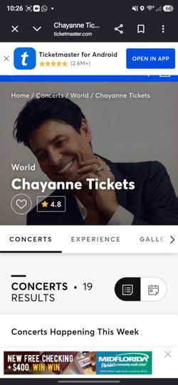 Chayanne Tickets