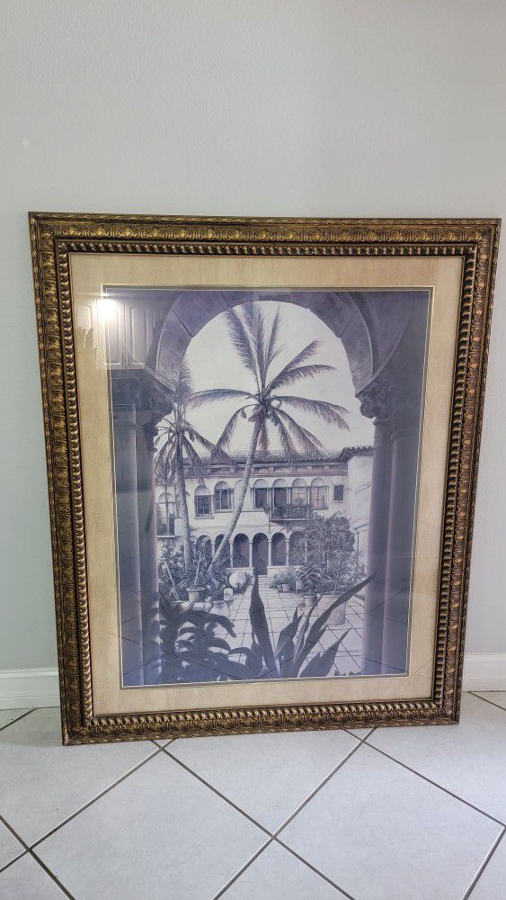 Frame and picture "View to the Courtyard)