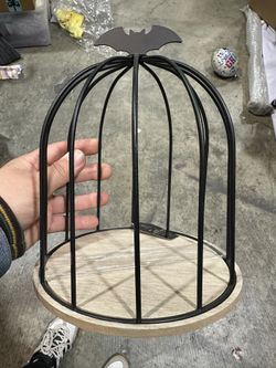 Bat Birdcage - Decorative Cloche