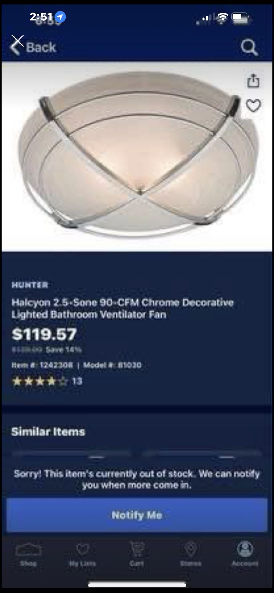 Bathroom Light With Exhaust