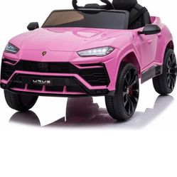 Pink Lambo Power Wheel Car