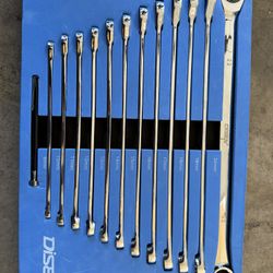 Disen 12+1pcs Extra Long Ratchet Wrench Set