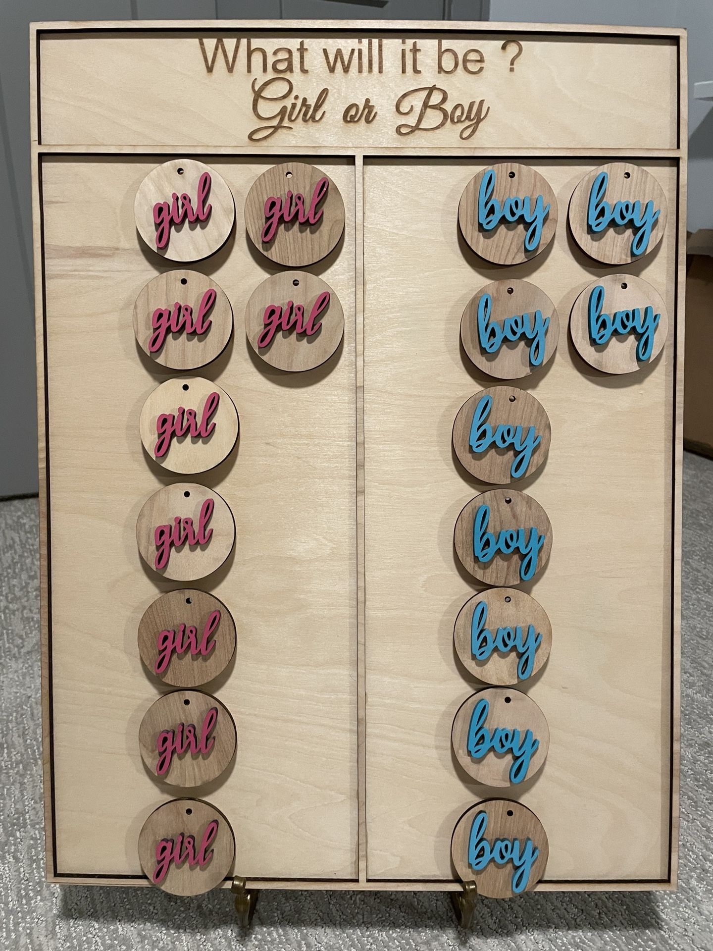 Gender Reviel Voting Board 