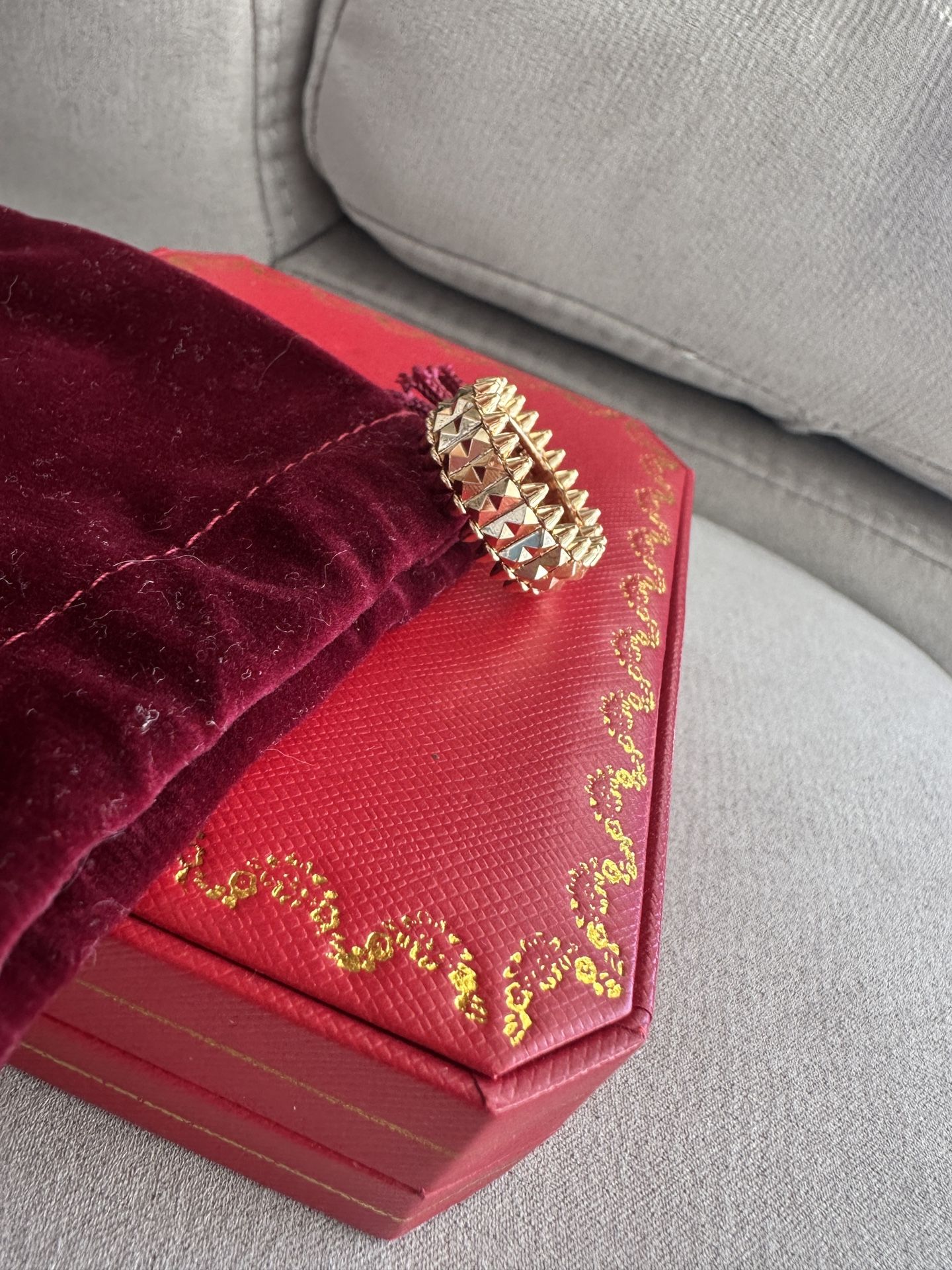 Stud Gold Plated Ring