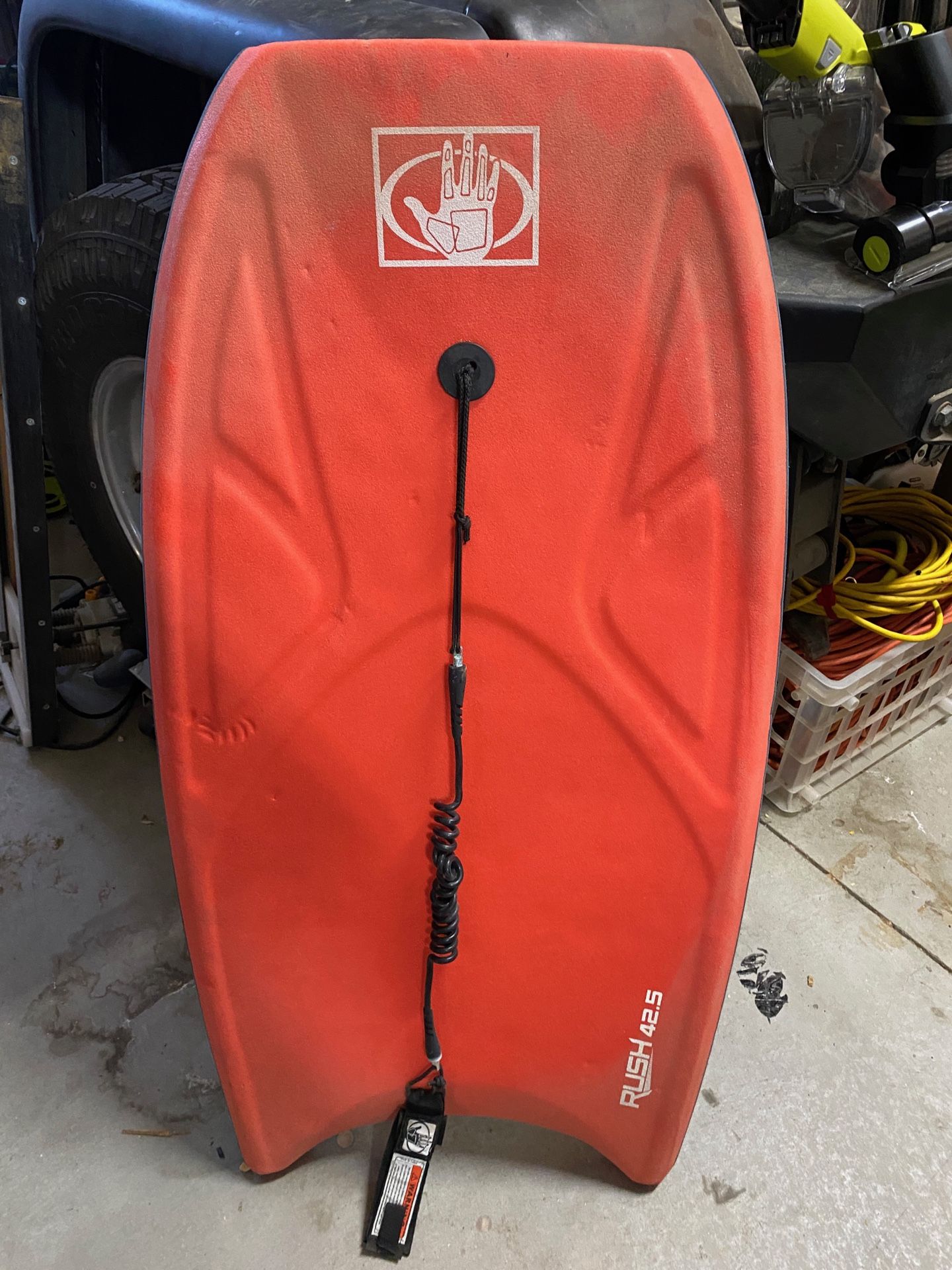 Wood Skim Board And Boogie Board