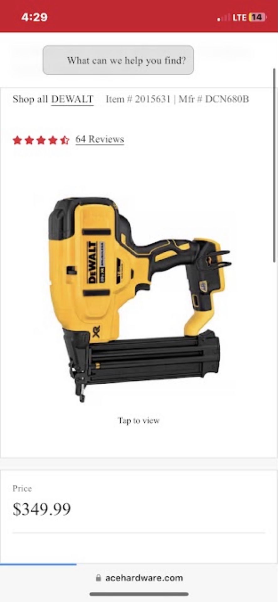 Dewalt Nail gun