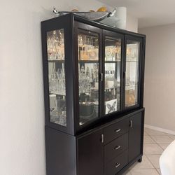 Buffet & Wine Rack  Wood Interior Light