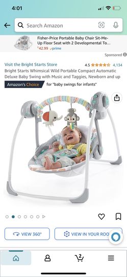 BRIGHT STAR MOTION MUSIC BABY SWING LIKE NEW 